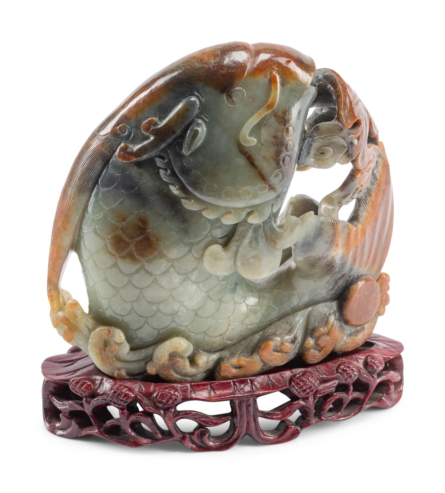 A Chinese Carved Hardstone Sculpture