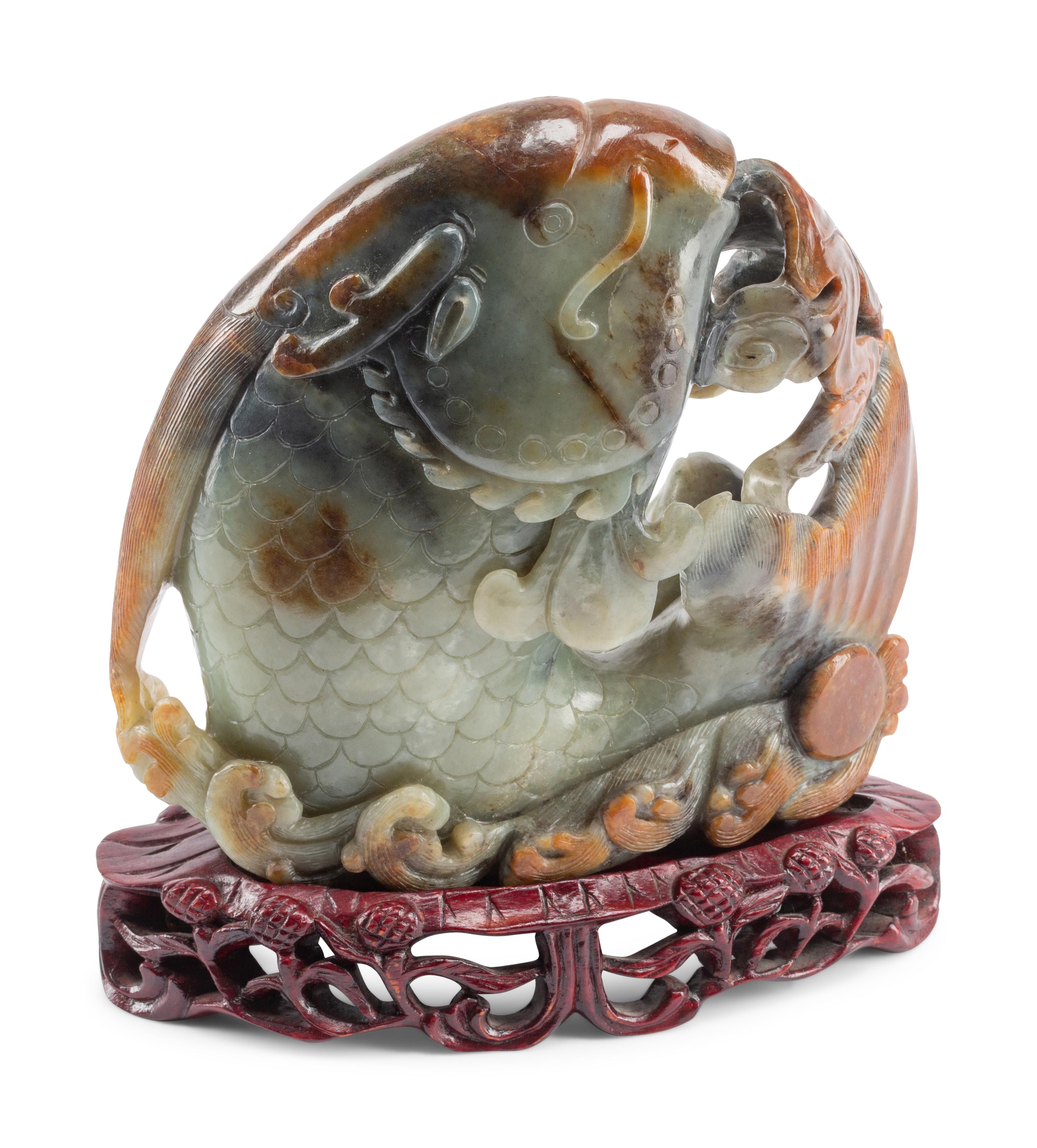 A Chinese Carved Hardstone Sculpture