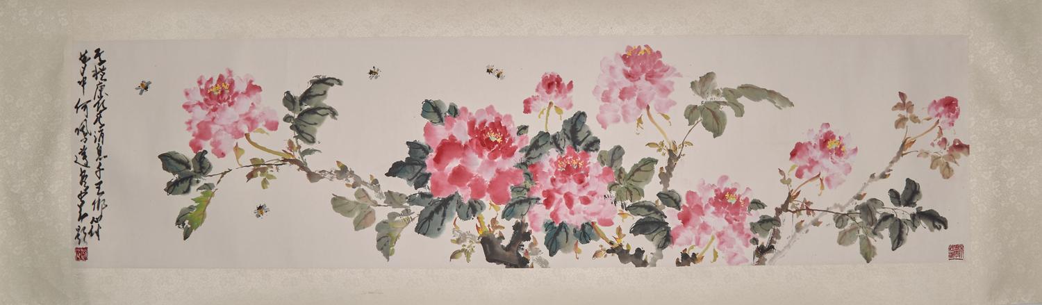 He Fenglian (Painting) and Zhao Shaoang (Calligraphy) 何鳳蓮畫，趙少昂題