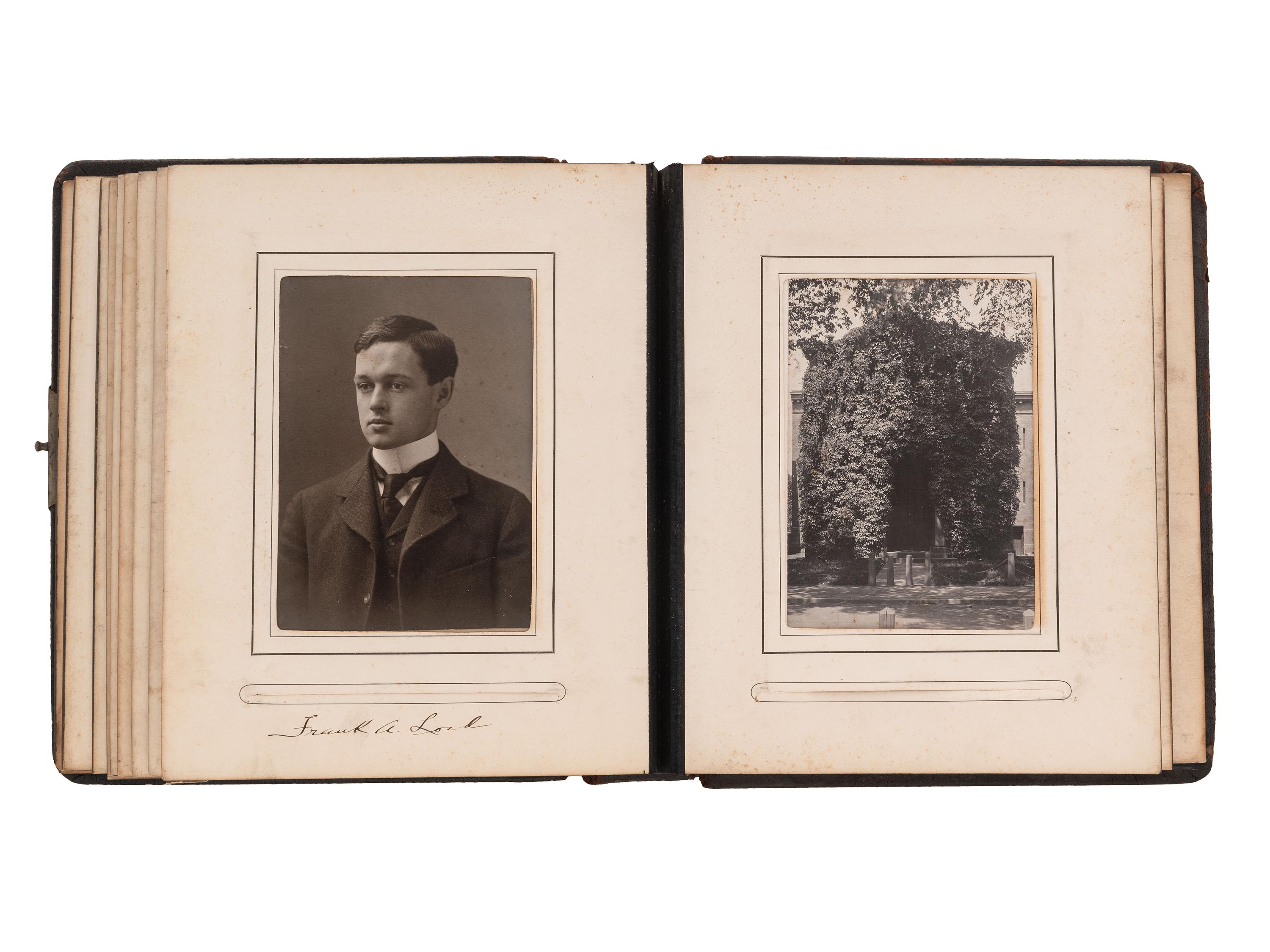[EDUCATION]. Yale University Skull & Bones photographic album incl. African American man "Williams."