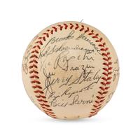A 1954 St. Louis Cardinals Team Signed Autograph Baseball Featuring Stan Musial (Beckett Authentication Services Letter of Authenticity)