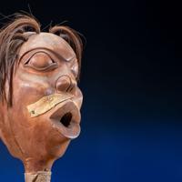 Tlingit Carved Effigy Rattle