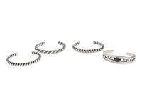 Four Southwestern Silver Cuff Bracelets