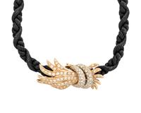 BICOLOR GOLD AND DIAMOND ENHANCER/ NECKLACE