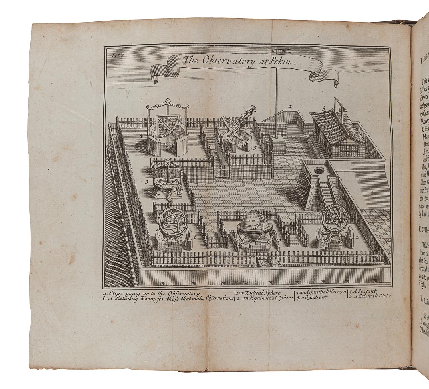 LE COMTE, Louis Daniel (1655-1728). Memoirs and Observations Topographical, Physical, Mathematical, Mechanical, Natural, Civil and Ecclesiastical. Made in a Late Journey Through the Empire of China. London: Printed for Benj. Tooke and Sam Buckley, 1697.