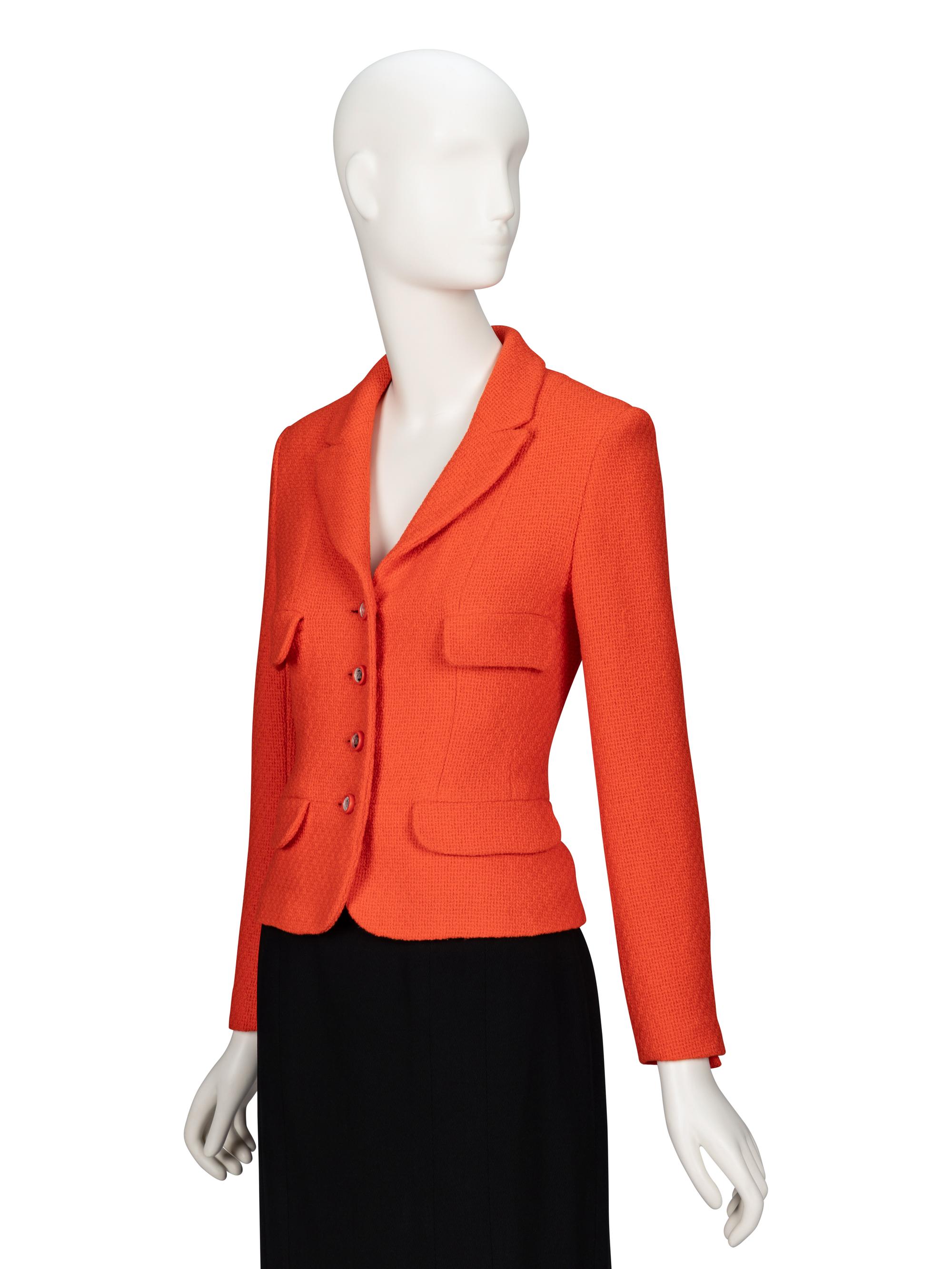 Chanel, Orange Tweed Jacket