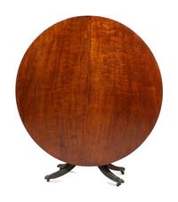 A Regency Mahogany Tilt-Top Breakfast Table