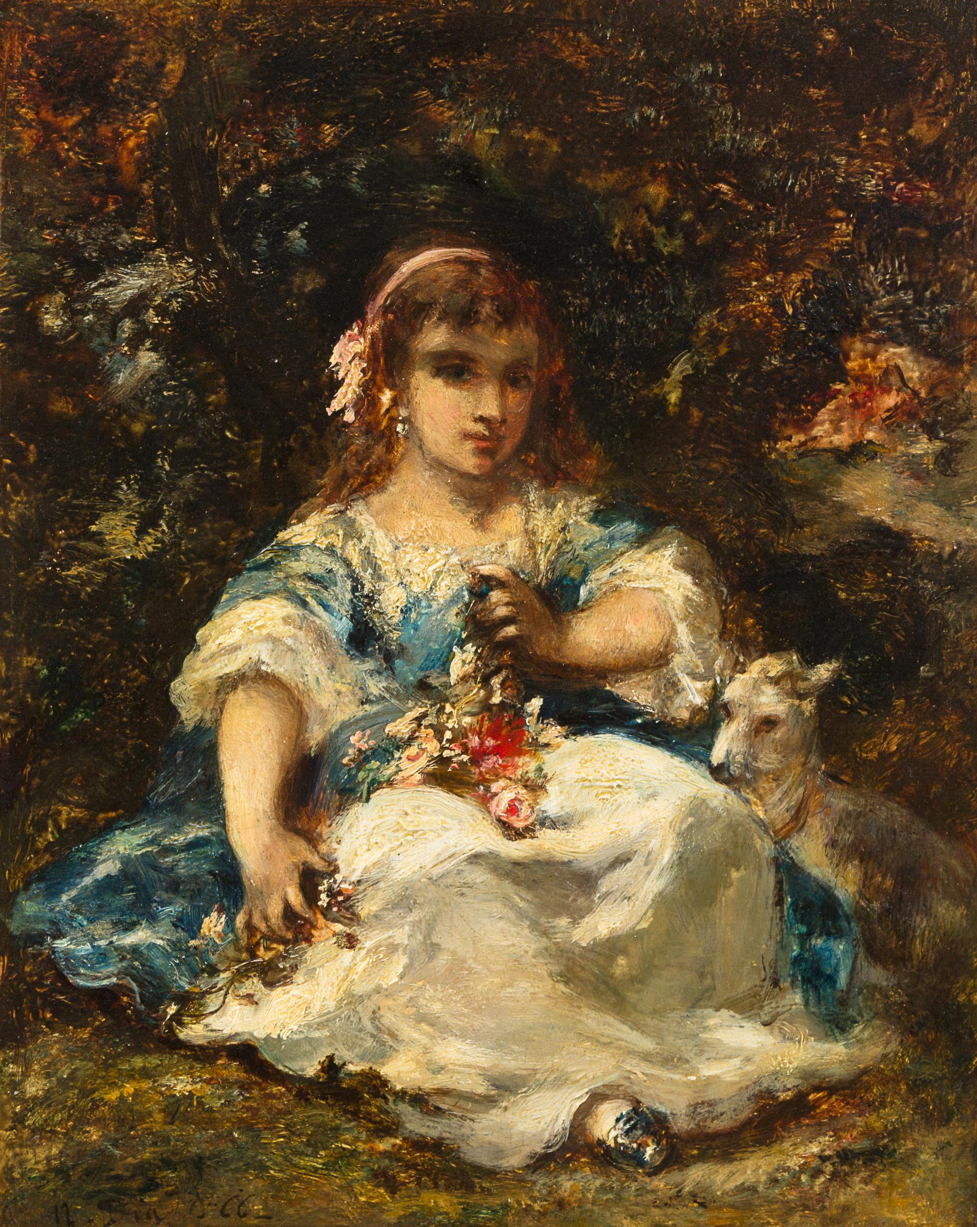 Narcisse Virgile Diaz de la Peña, (French, 1807-1876), In the Garden, 1866