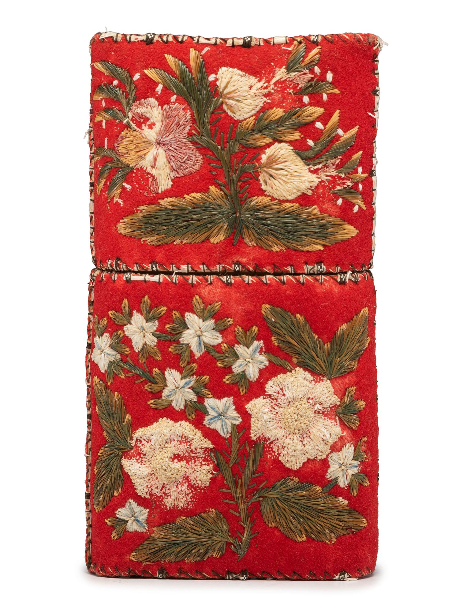 Huron Moosehair Embroidered Cigar Case