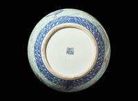 A large Chinese enameled and underglaze blue-decorated "Nine Dragons vase", late Qing to Republic period 九龍紋斗彩大龍瓶 晚清至民國