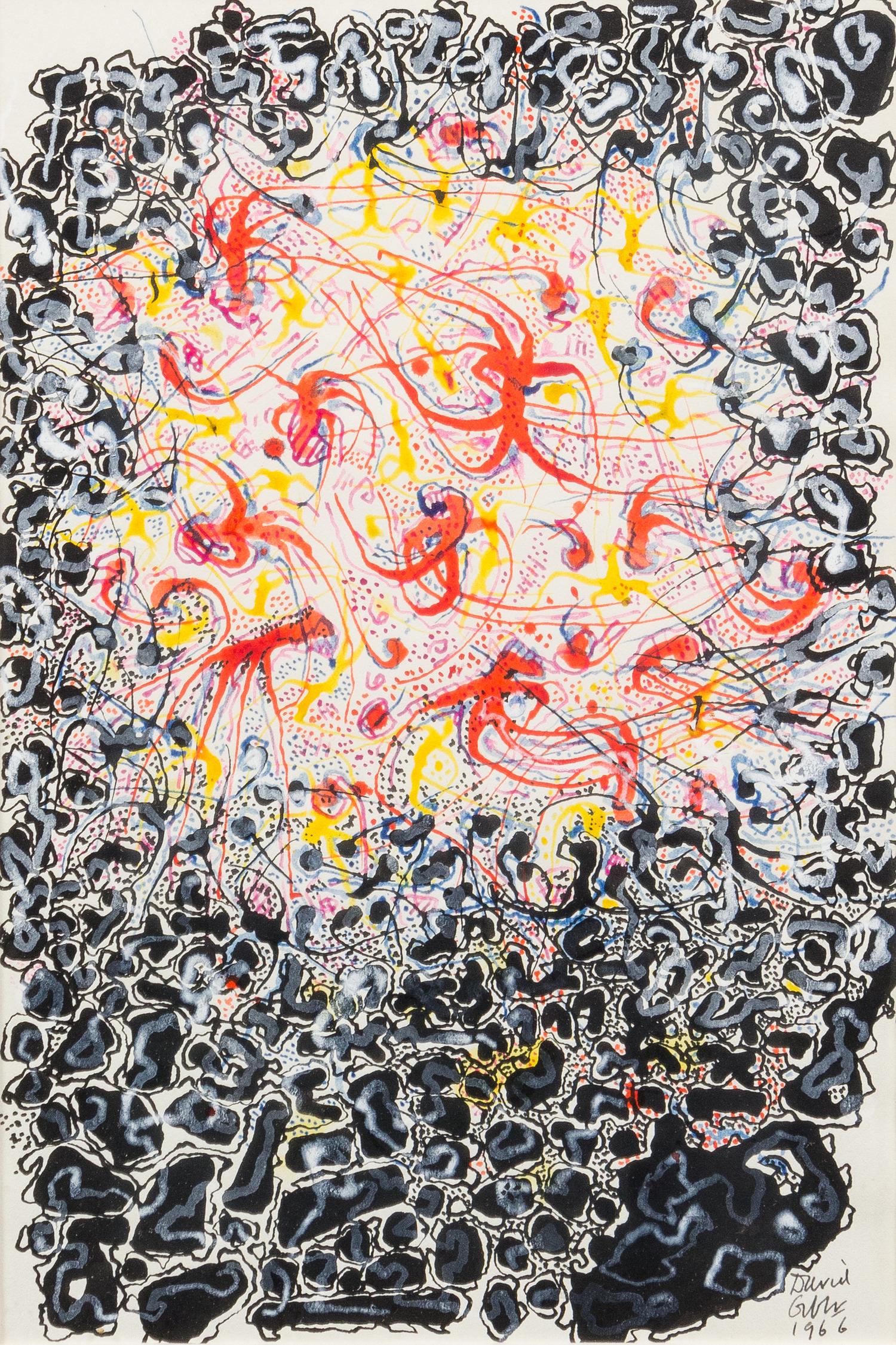 David Gibbs, (American, 20th Century), Abstract Composition, 1966