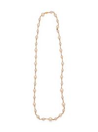 Chanel Goldtone Long Chain Pearl Necklace, Early 1980s