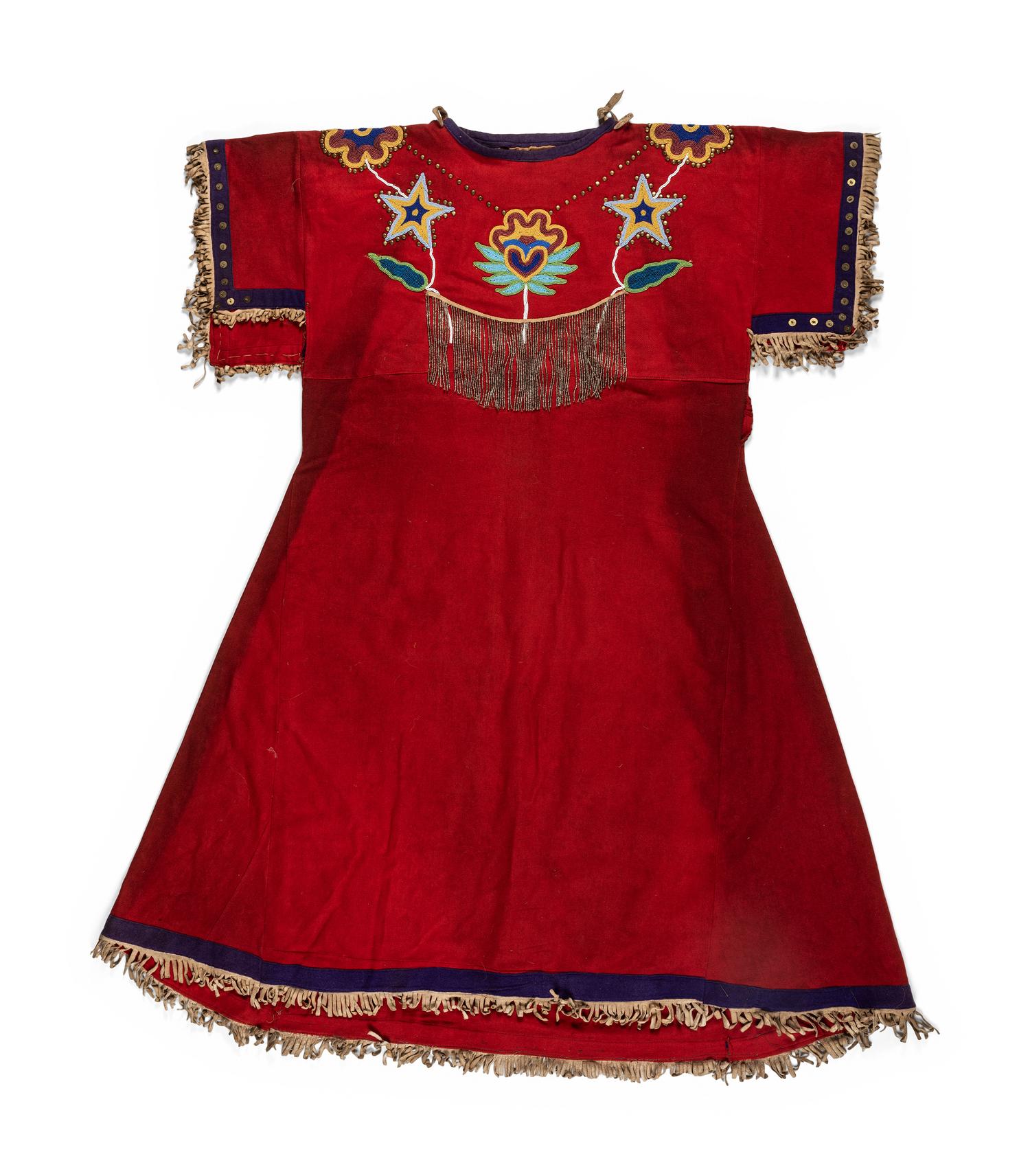 Plateau Beaded Wool Dress