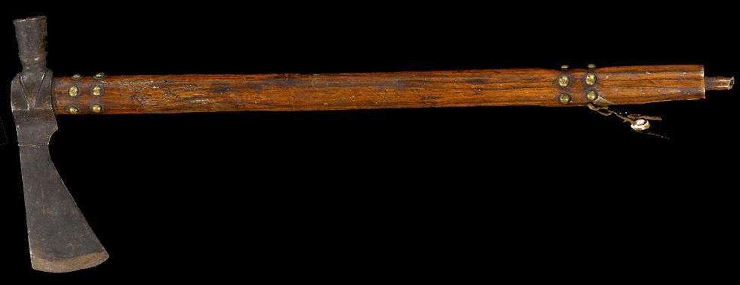Plains ceremonial tomahawk pipe late 19th century