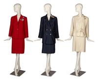 Three Louis Féraud Suits and A Collection of Patriotic Brooches