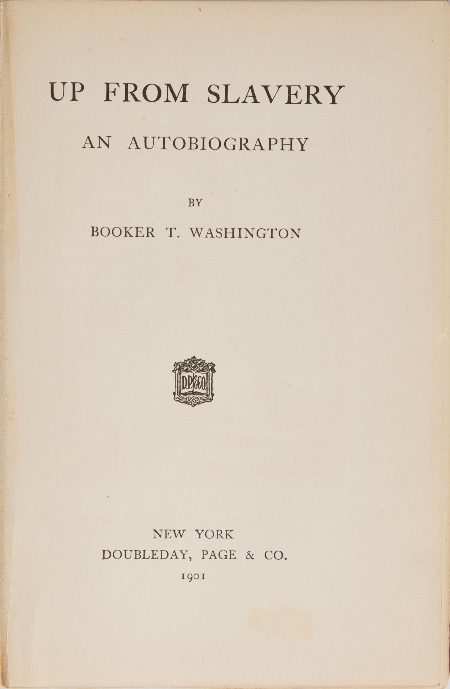 [African Americana] Washington, Booker T. Up From Slavery