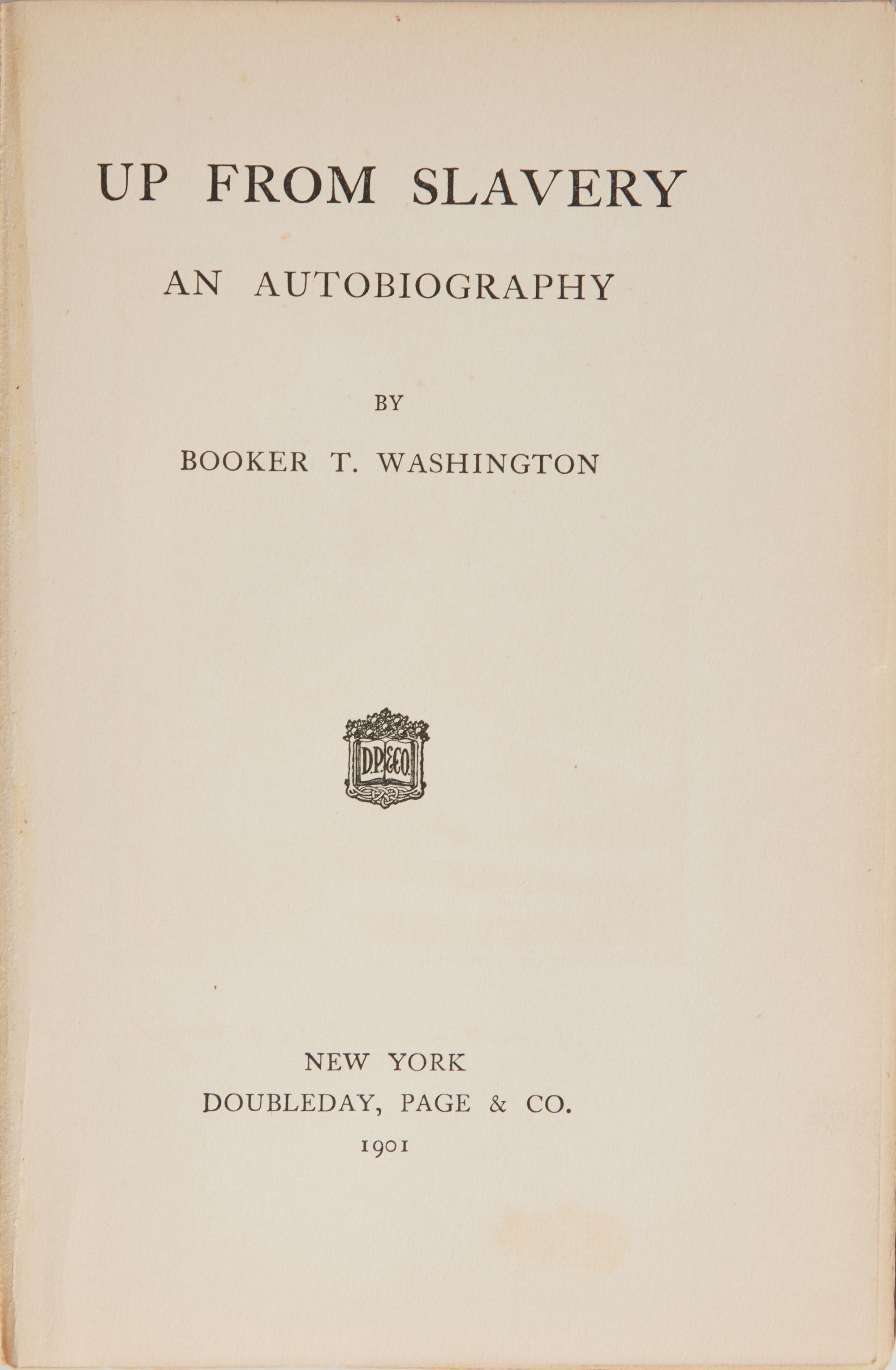 [African Americana] Washington, Booker T. Up From Slavery