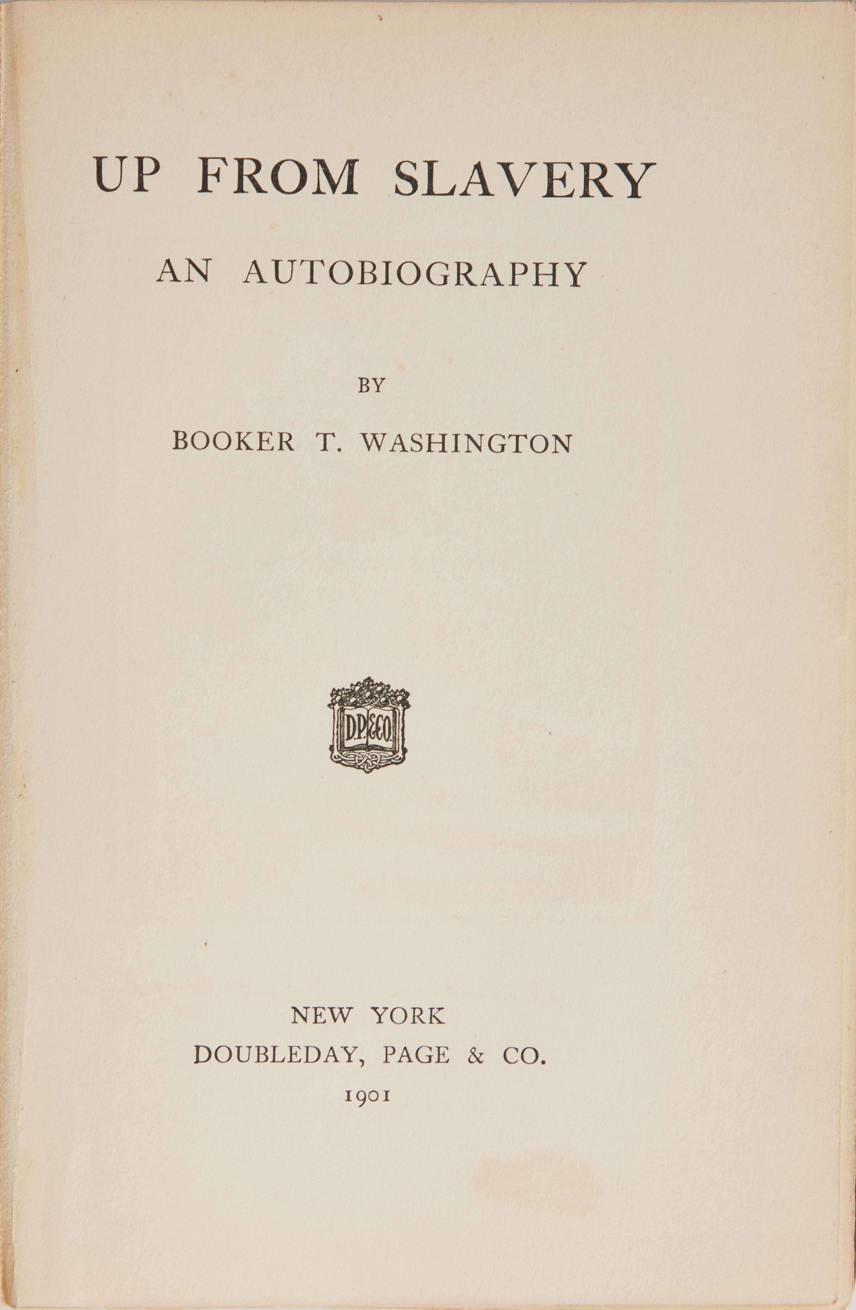 [African Americana] Washington, Booker T. Up From Slavery