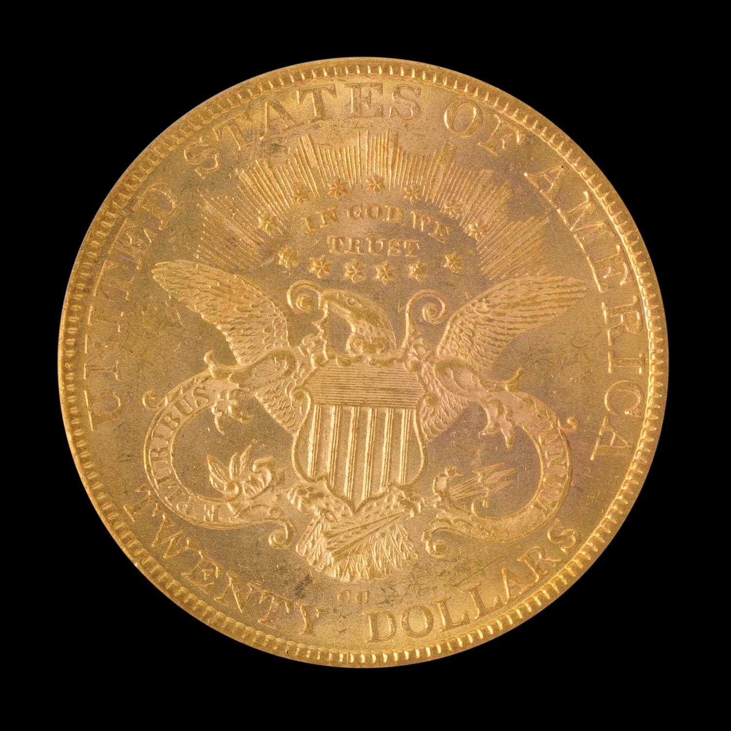 A United States 1883-CC Liberty Head $20 Gold Coin