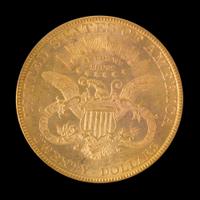A United States 1883-CC Liberty Head $20 Gold Coin