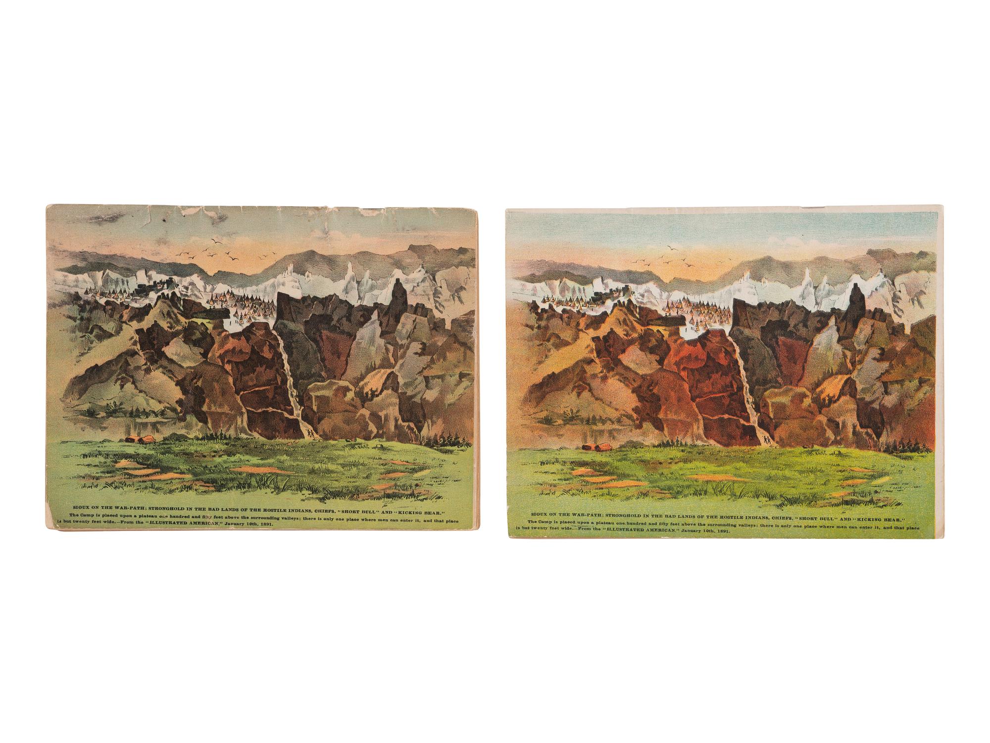 [WILD WEST SHOWS]. A group of 2 programs for Buffalo Bill's Wild West for the first and second halves of the 1893 season.