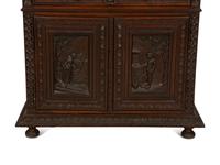 A French Breton Carved Oak Sideboard Cabinet