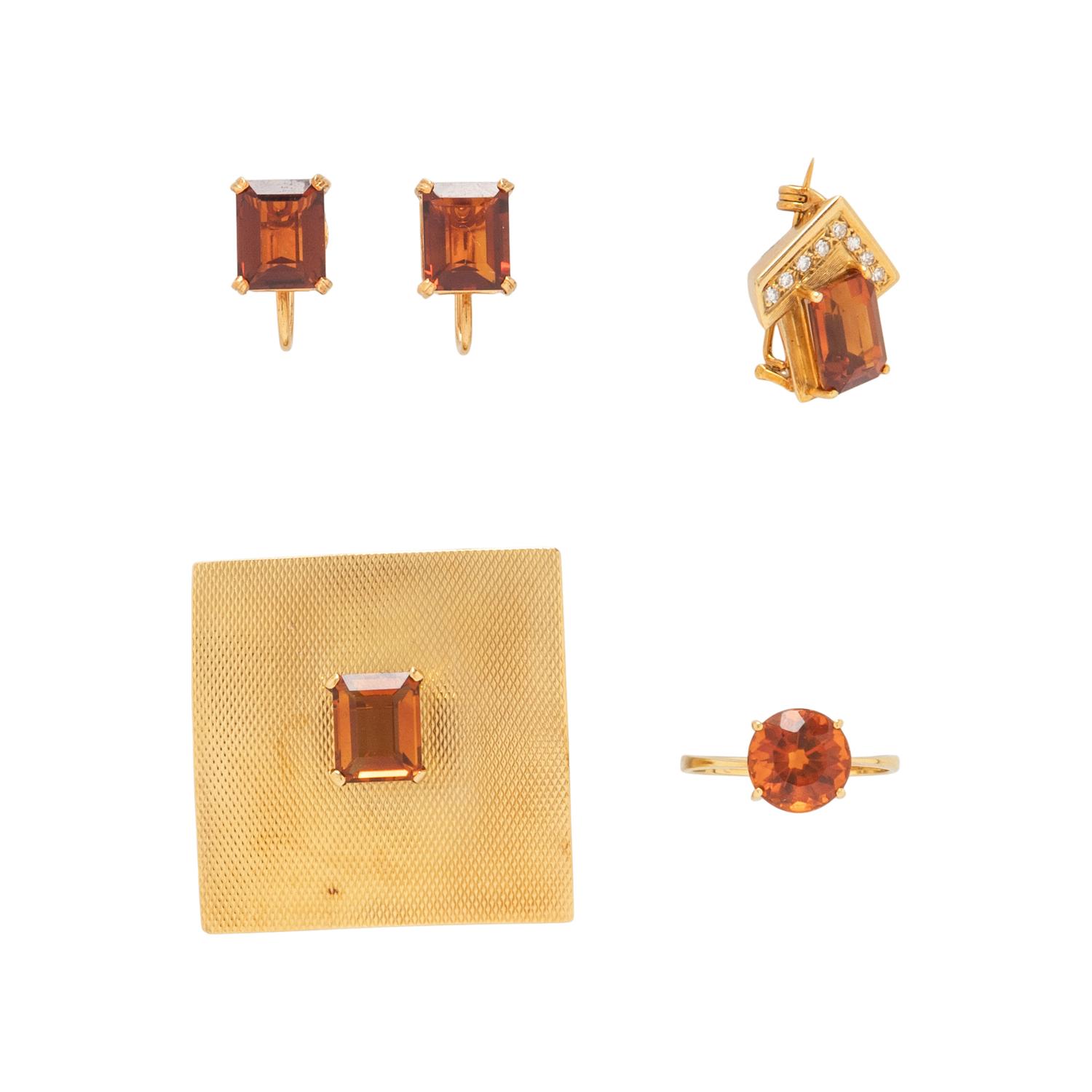 H. STERN, COLLECTION OF GOLD AND CITRINE JEWELRY