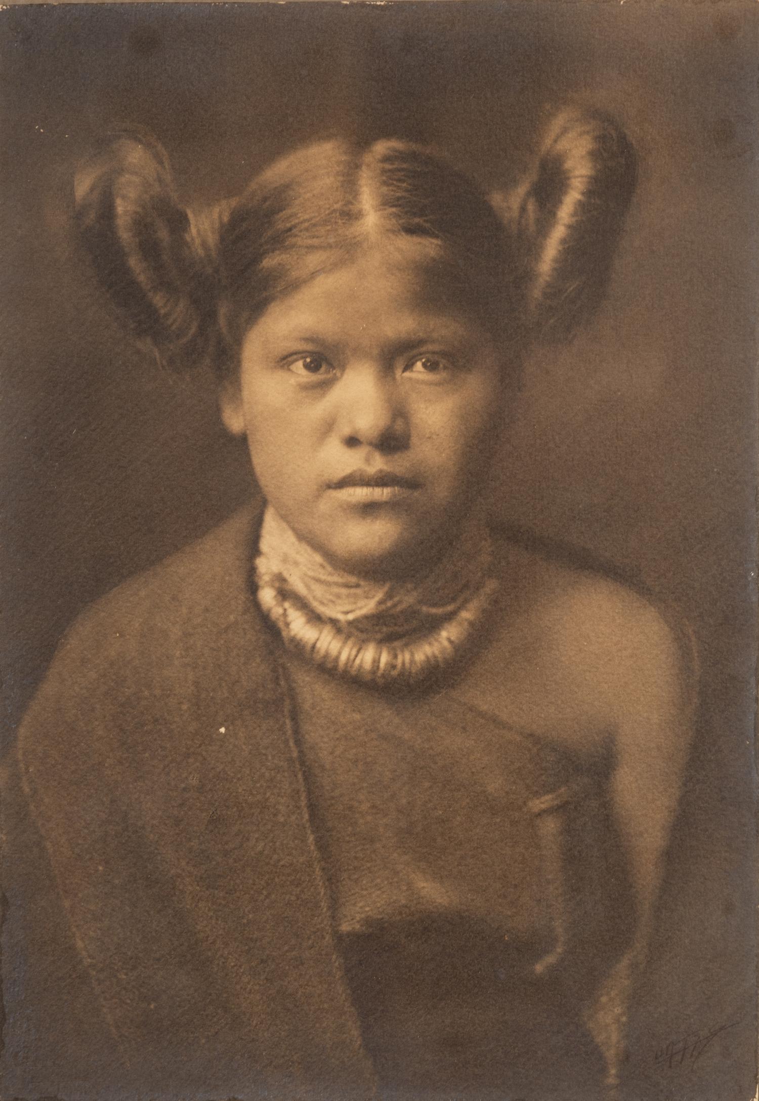 Edward S. Curtis (1868-1952) Primitive style of hair dressing – Hopi, 1904