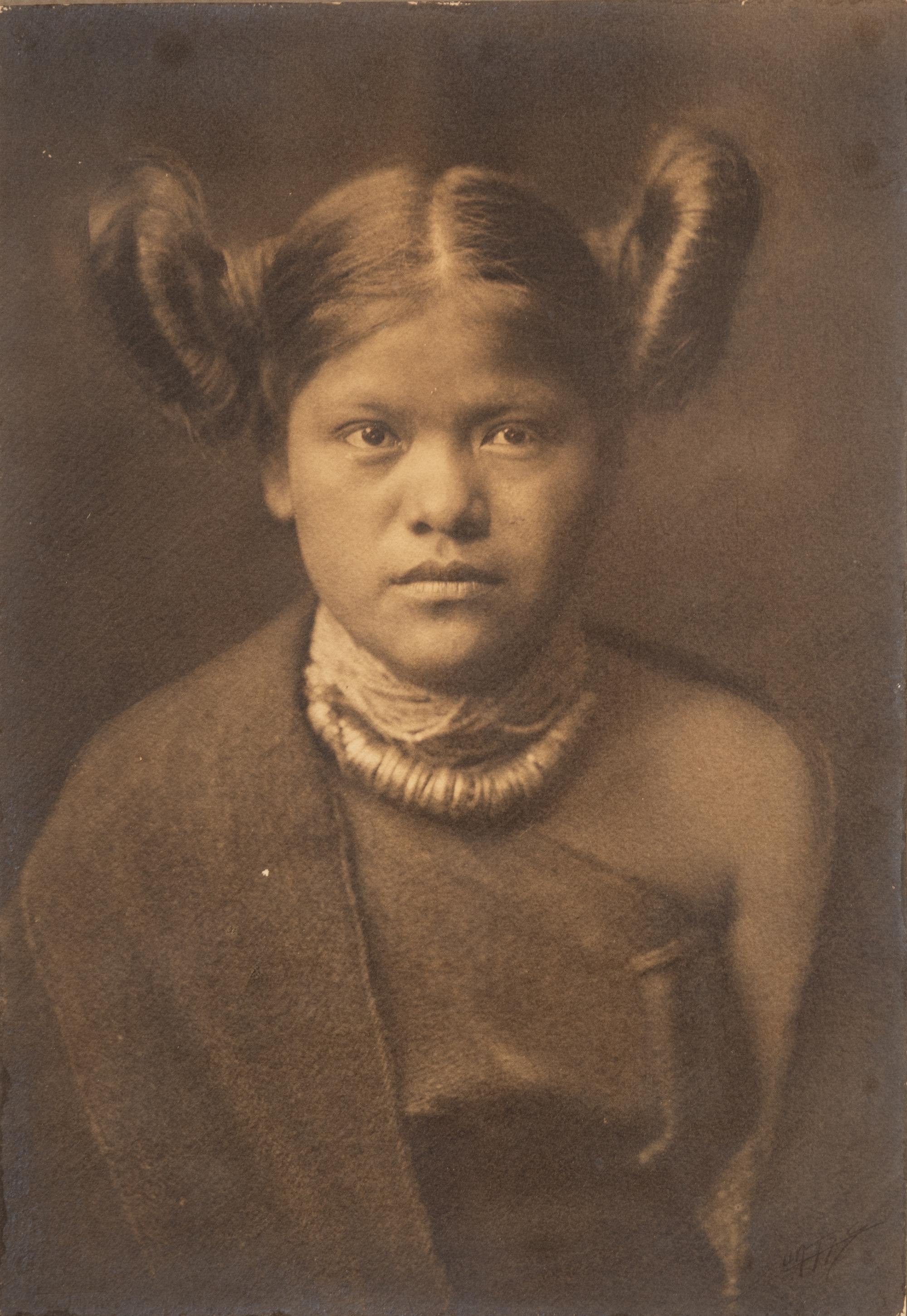 Edward S. Curtis (1868-1952) Primitive style of hair dressing – Hopi, 1904