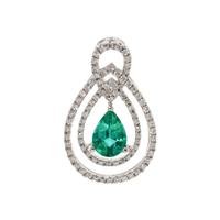 EMERALD AND DIAMOND PENDANT