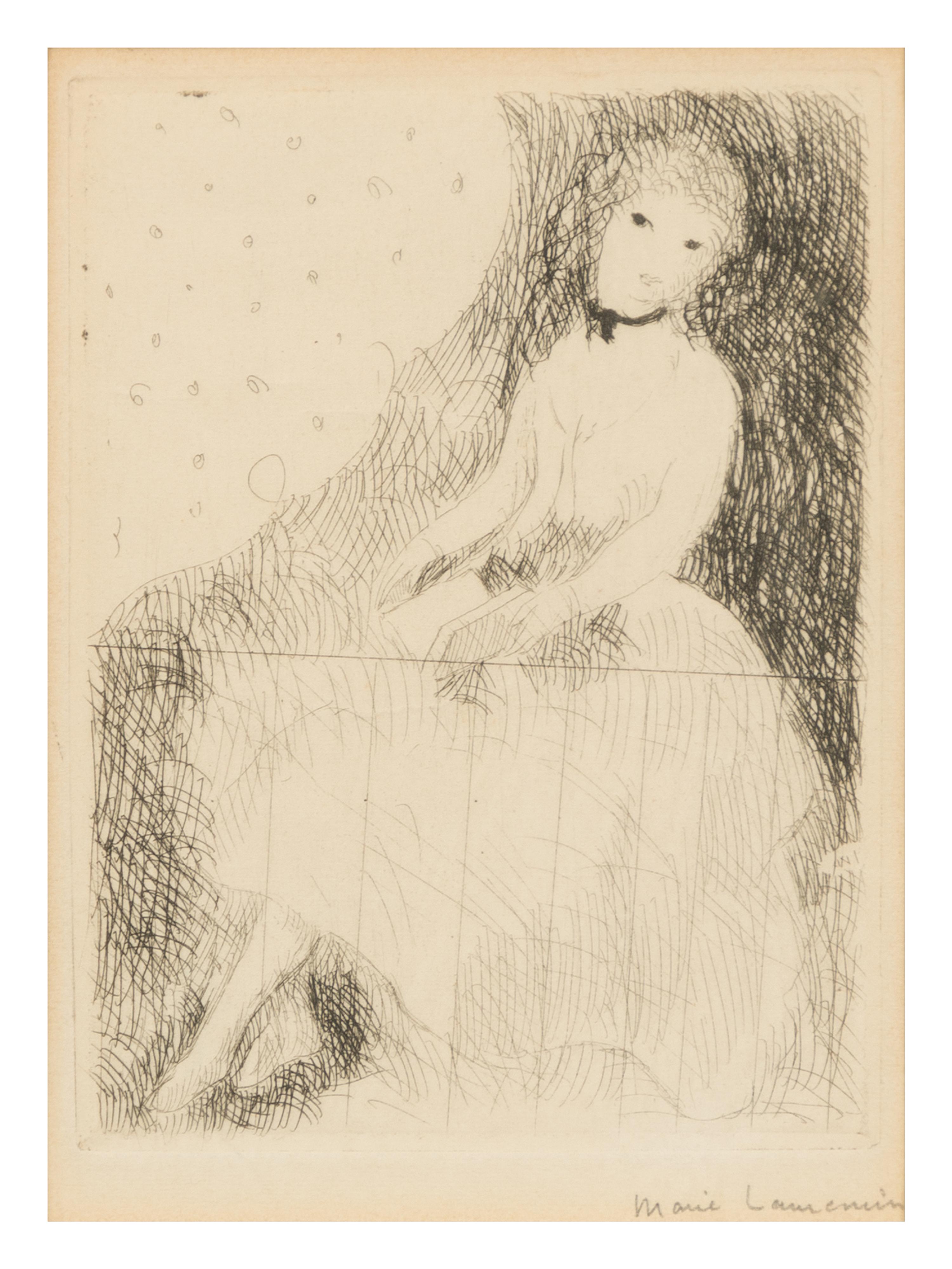 Marie Laurencin, (French, 1885-1956), Seated Woman