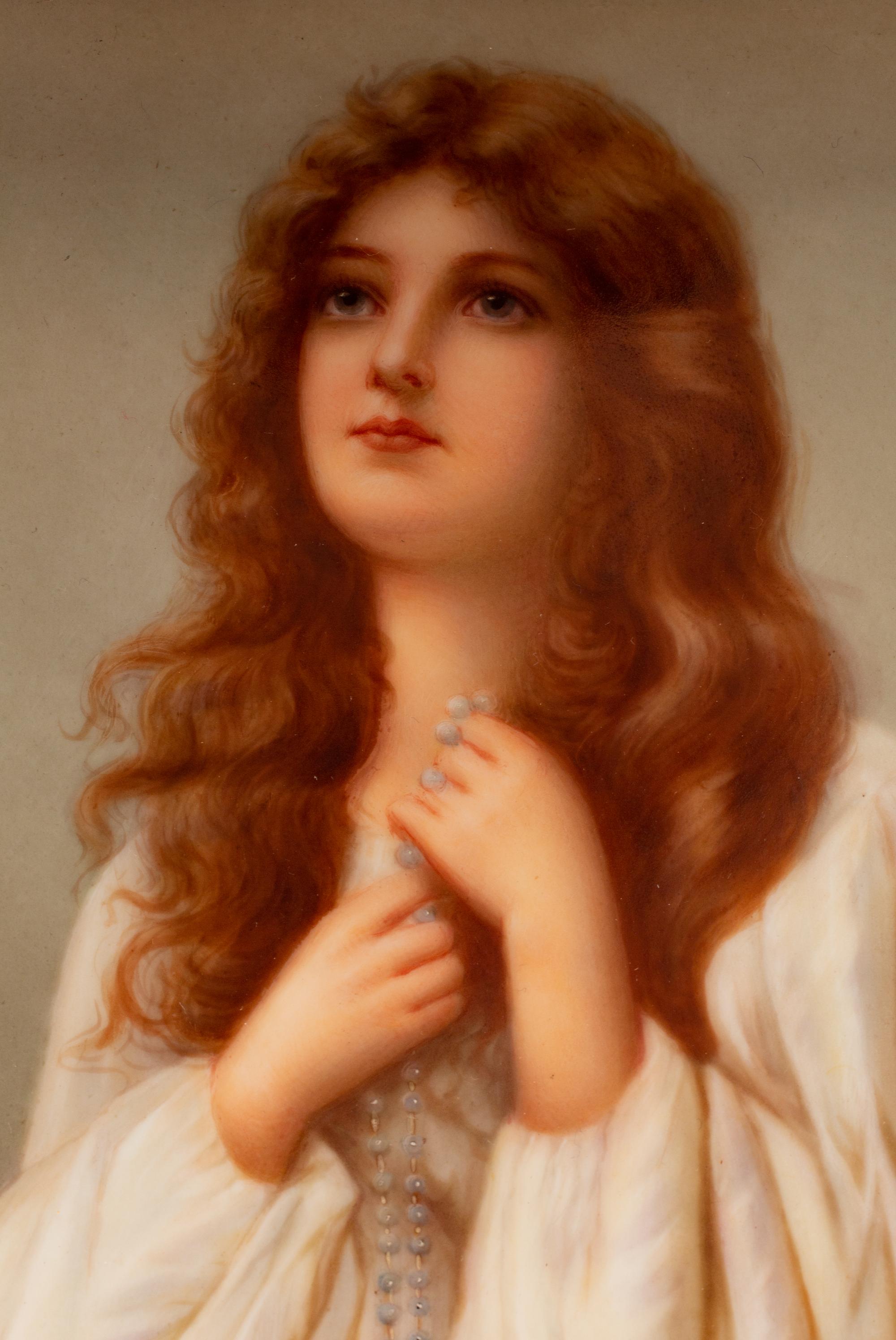 A Continental Porcelain Plaque