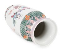 A Pair of Chinese Famille Rose Porcelain Vases