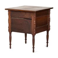 An Unusual Indiana Walnut Five-Drawer Stand