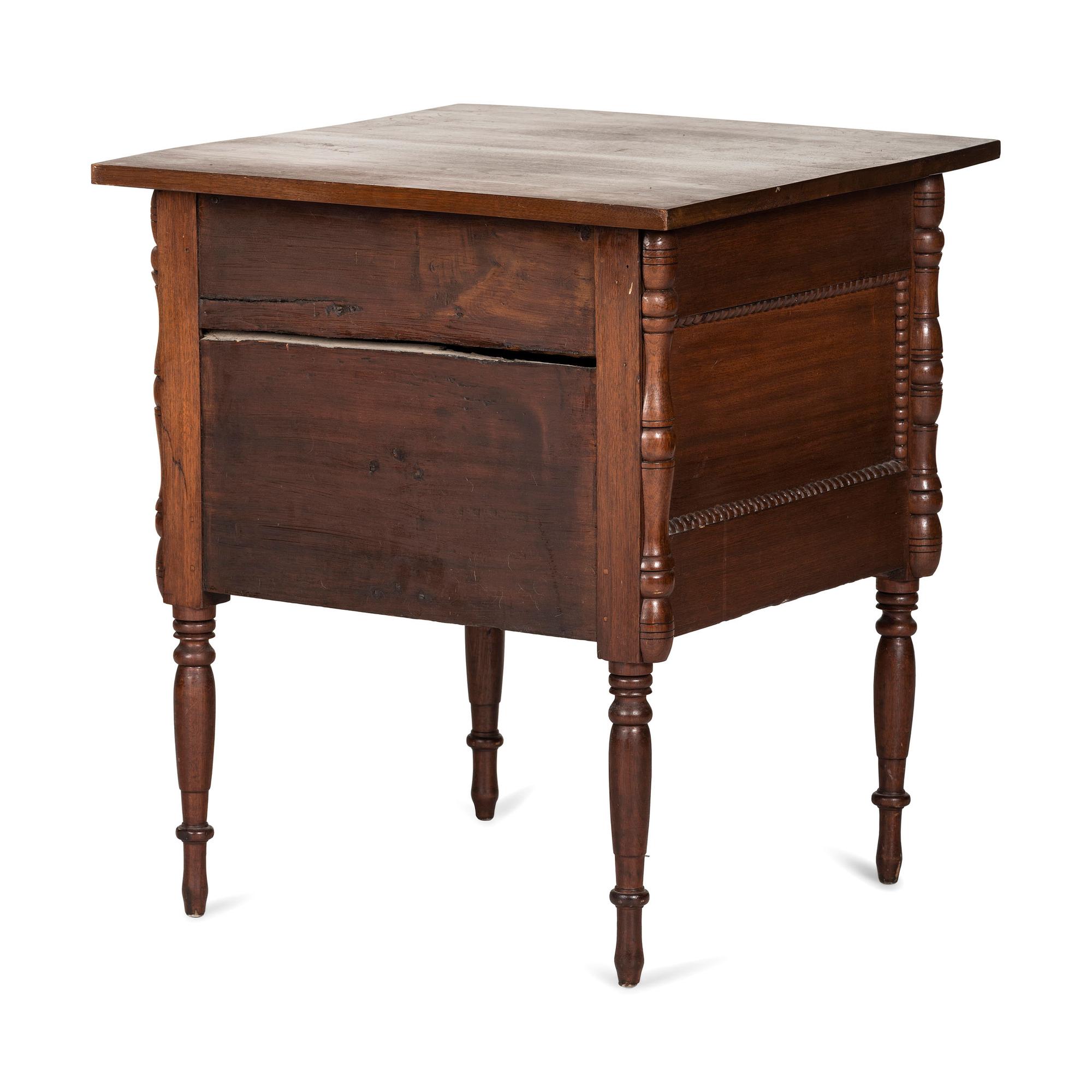 An Unusual Indiana Walnut Five-Drawer Stand