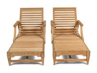 A Teak Outdoor Four-Piece Furniture Suite