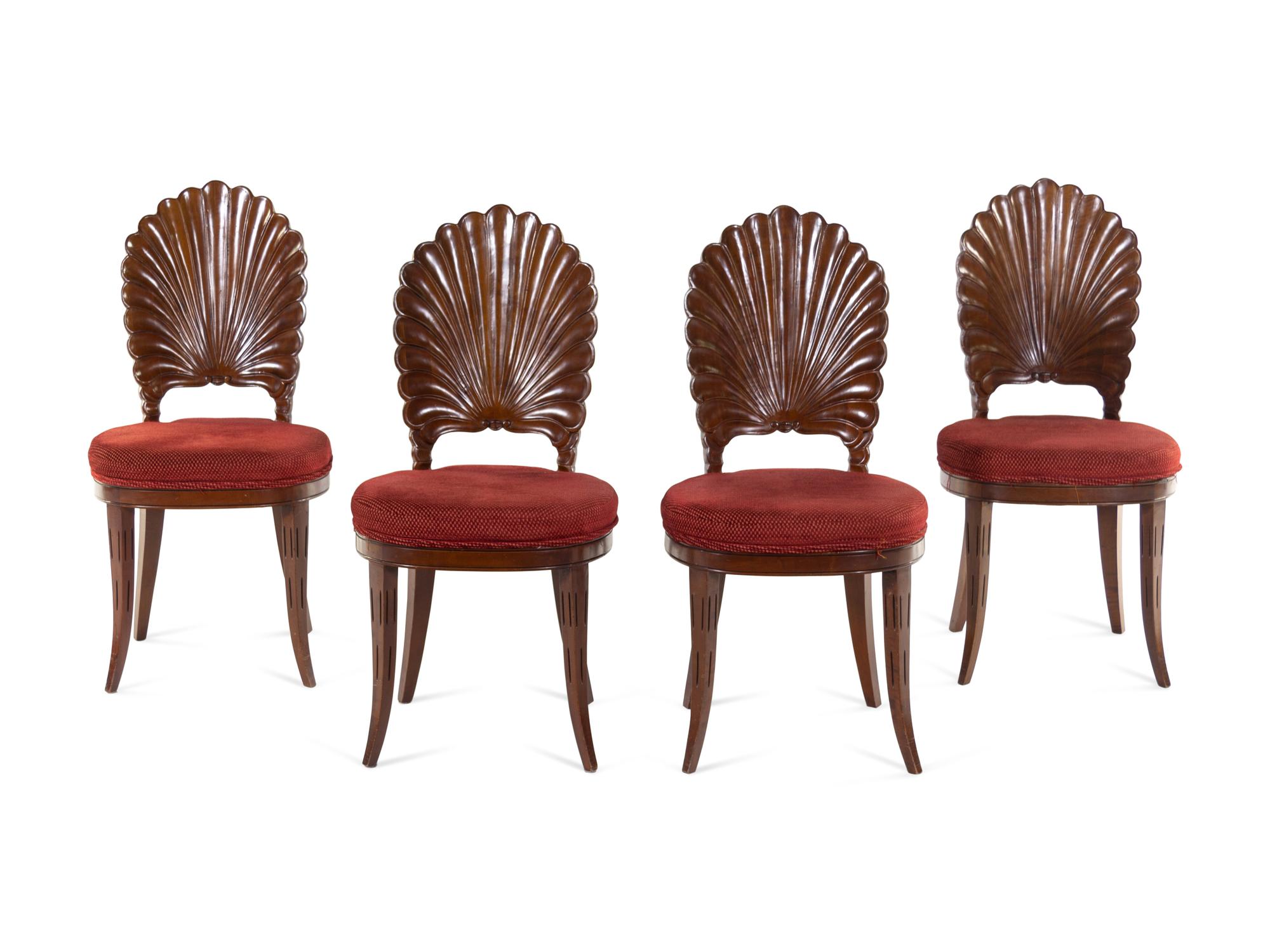 A Set of Four Side Chairs