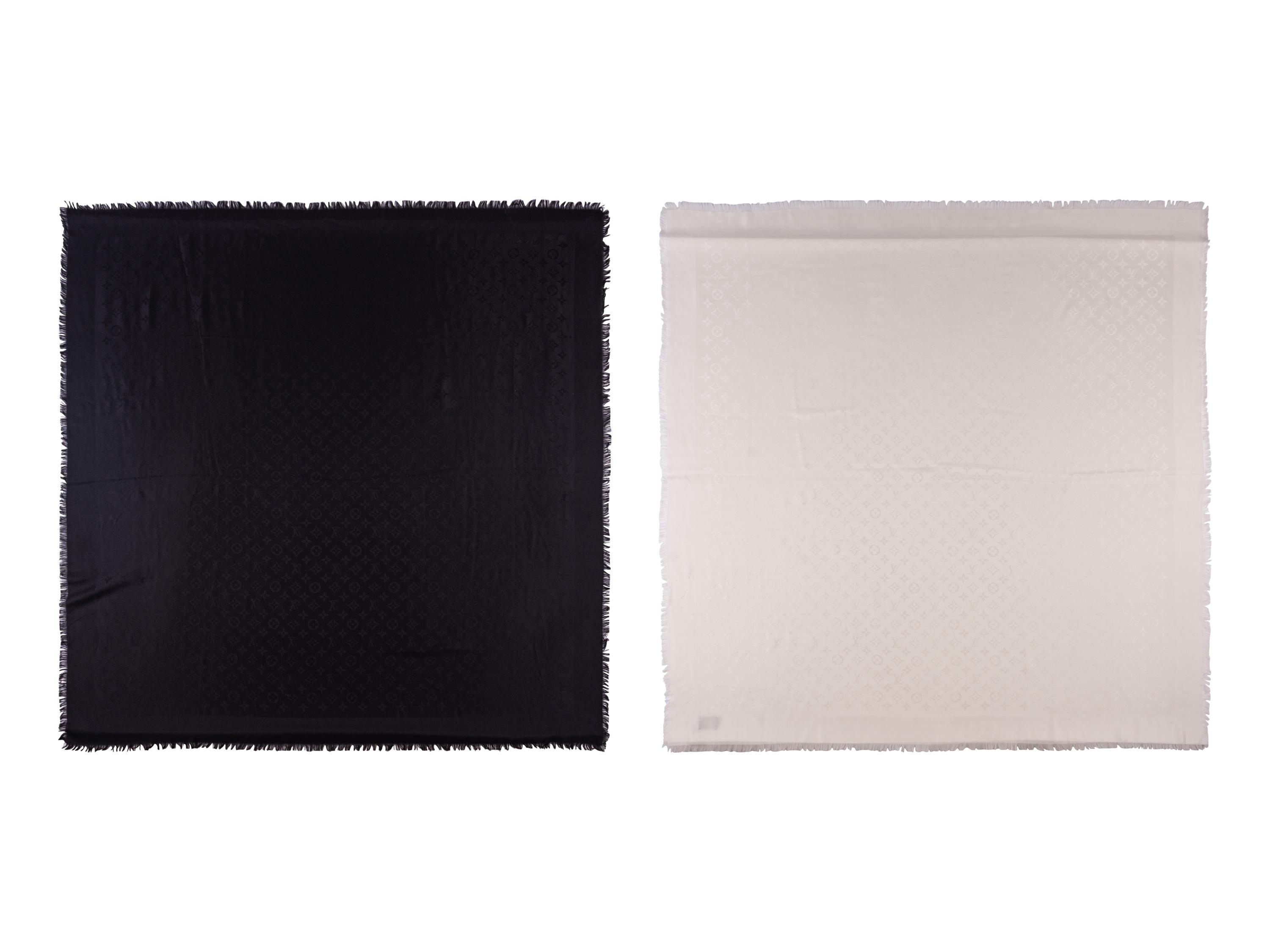Two Louis Vuitton Shawl Scarves