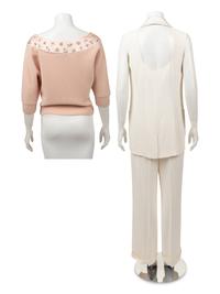 Five Designer Pieces: One Sonia Rykiel Suit, One YSL and One Valentino Skirt, and One Christian Dior Sweater, 1990-2000s
