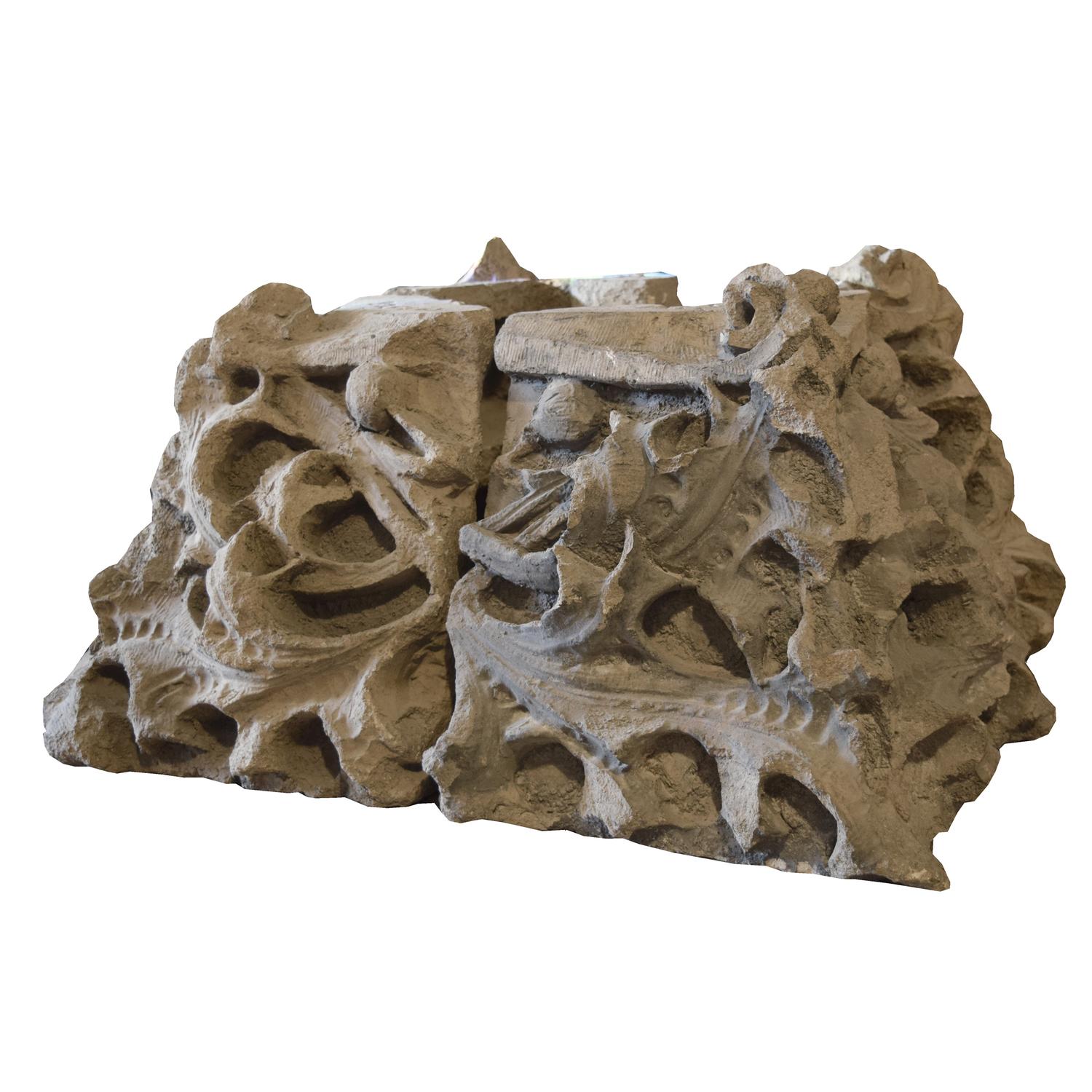 A Sullivan Designed Terra Cotta Capital from the Chicago Stock Exchange 30" W x 30" D x 16" H — United States, Circa 1893