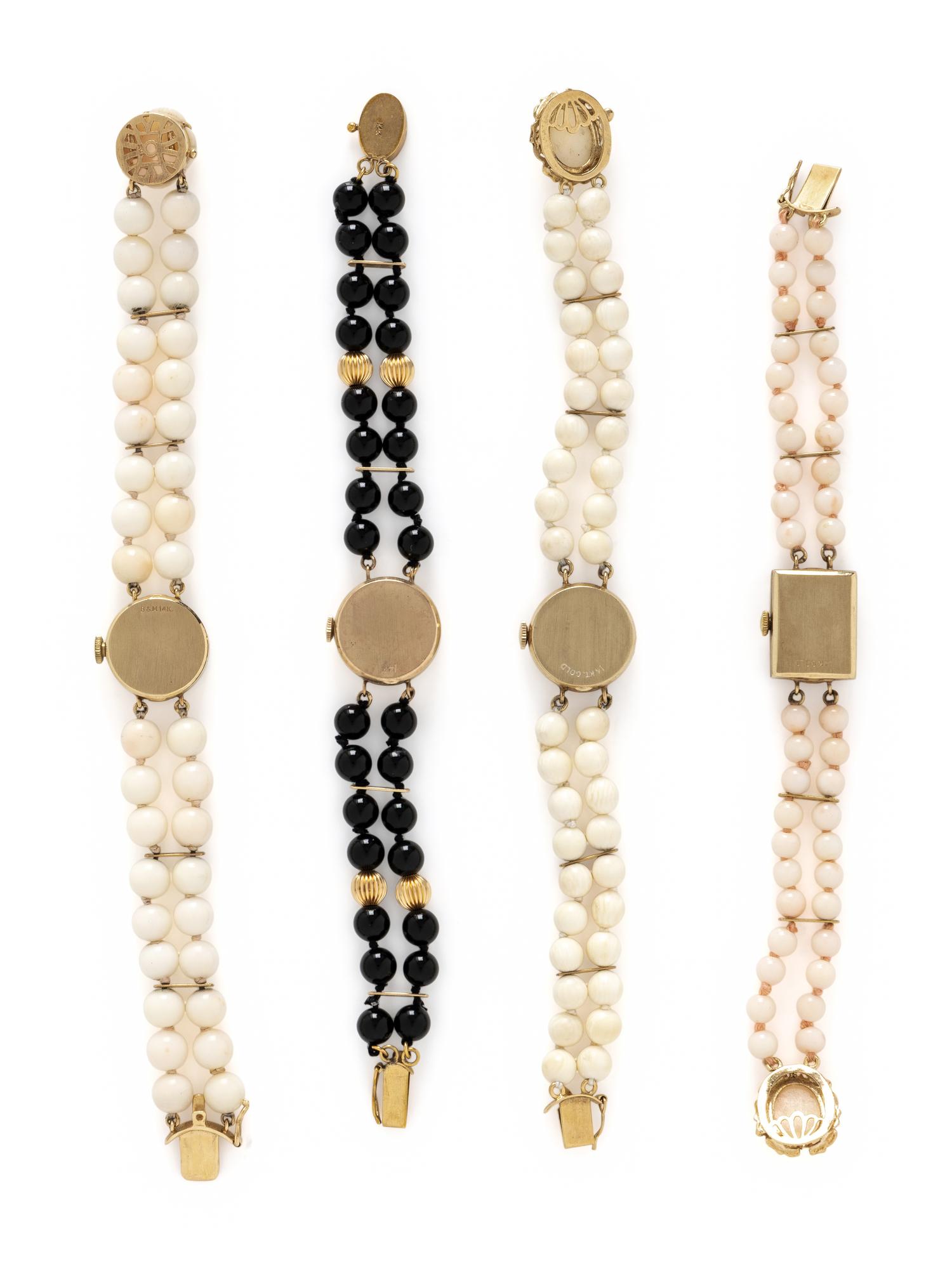 COLLECTION OF BEADED BRACELET WATCHES