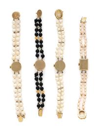 COLLECTION OF BEADED BRACELET WATCHES