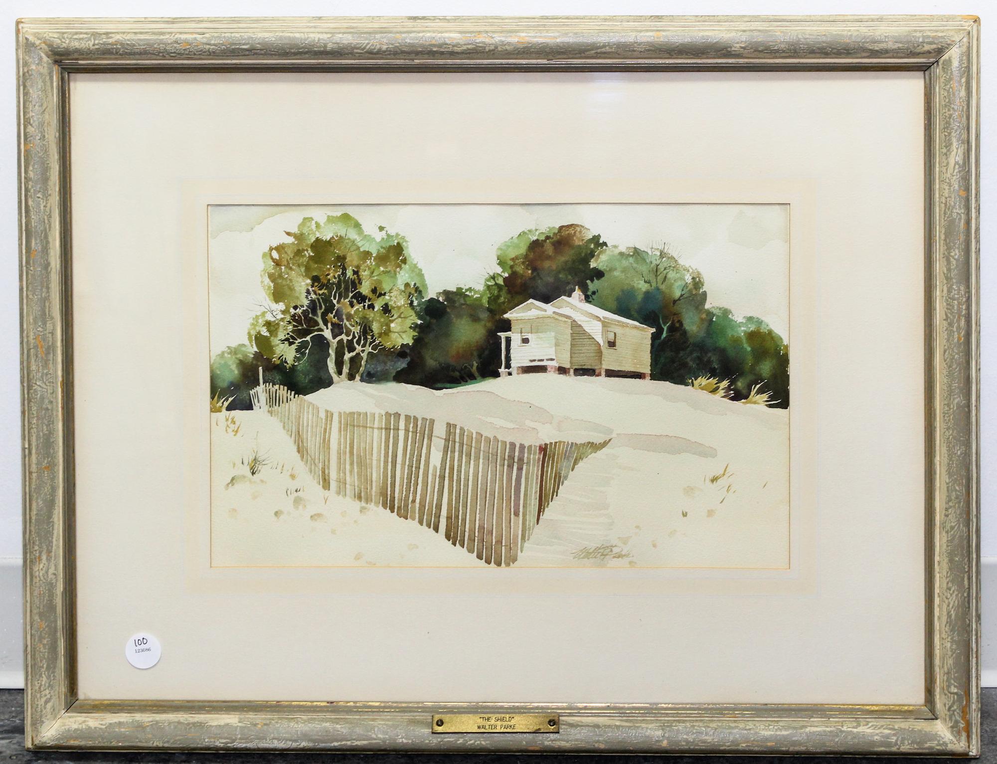 Walter Parke, (American, 20th century), Snowy Landscape