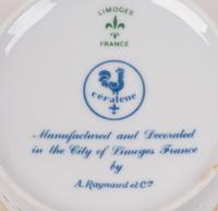 A Set of Fourteen Raynaud-Limoges Porcelain Teacups and Saucers