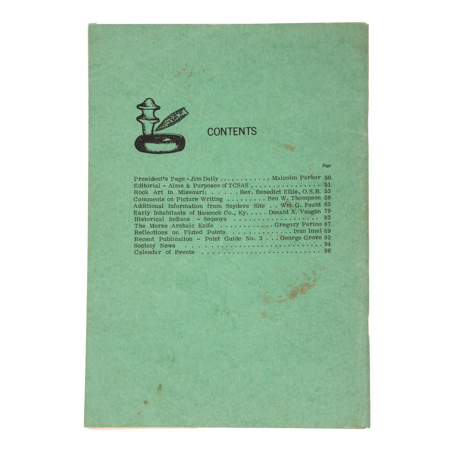 [PERIODICALS] Group of Central States Archaeological Journal Issues, 1962-1977