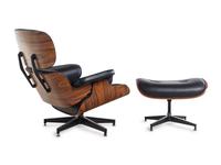 An Eames Style Lounge Chair and Ottoman