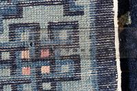 Two Chinese Blue Ground Pile Rugs