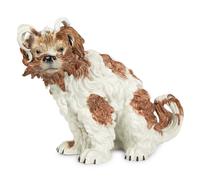 A Dresden Porcelain Bolognese Hound — CIRCA 1900