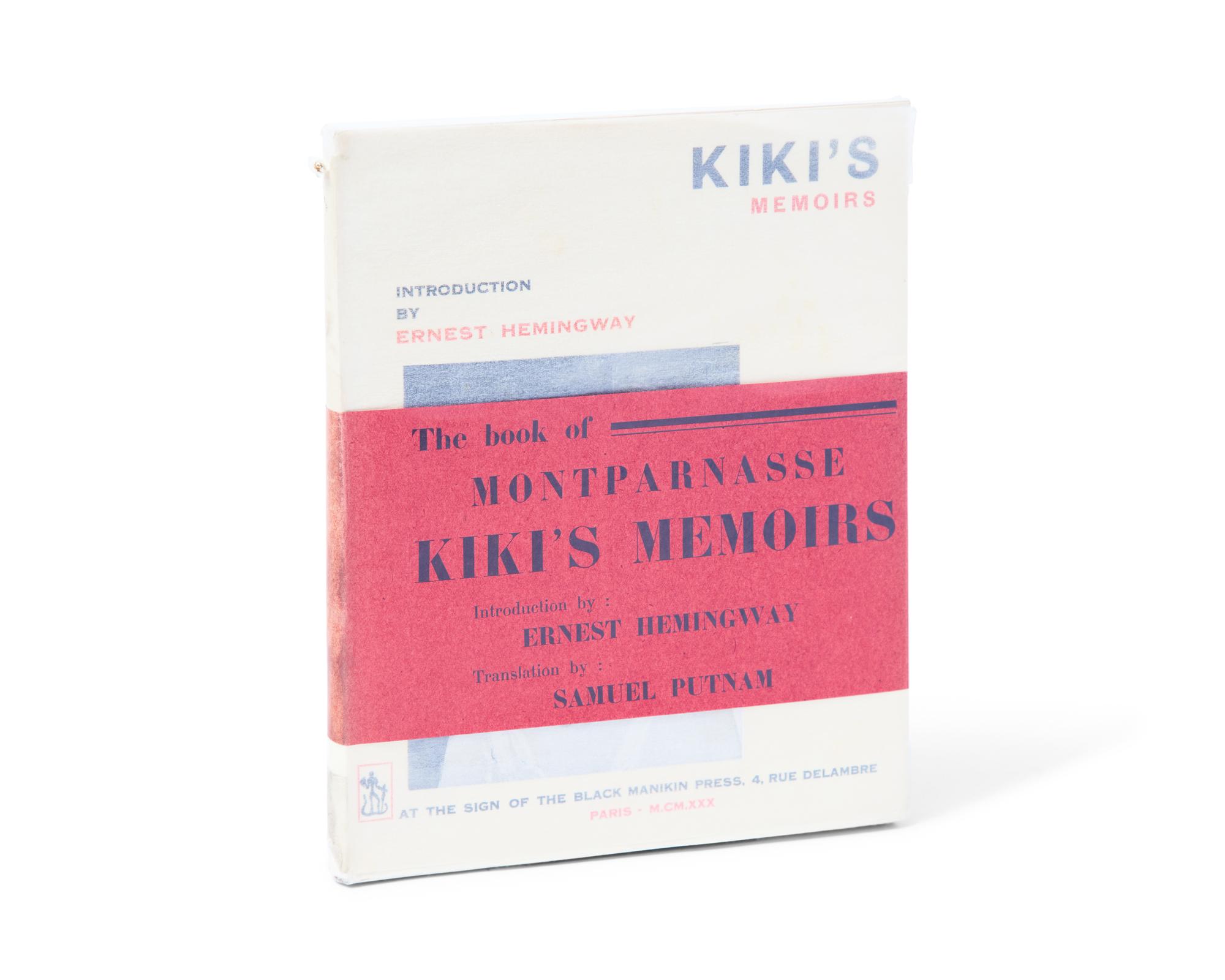 [Literature] [Hemingway, Ernest] (Prin, Alice). Kiki's Memoirs