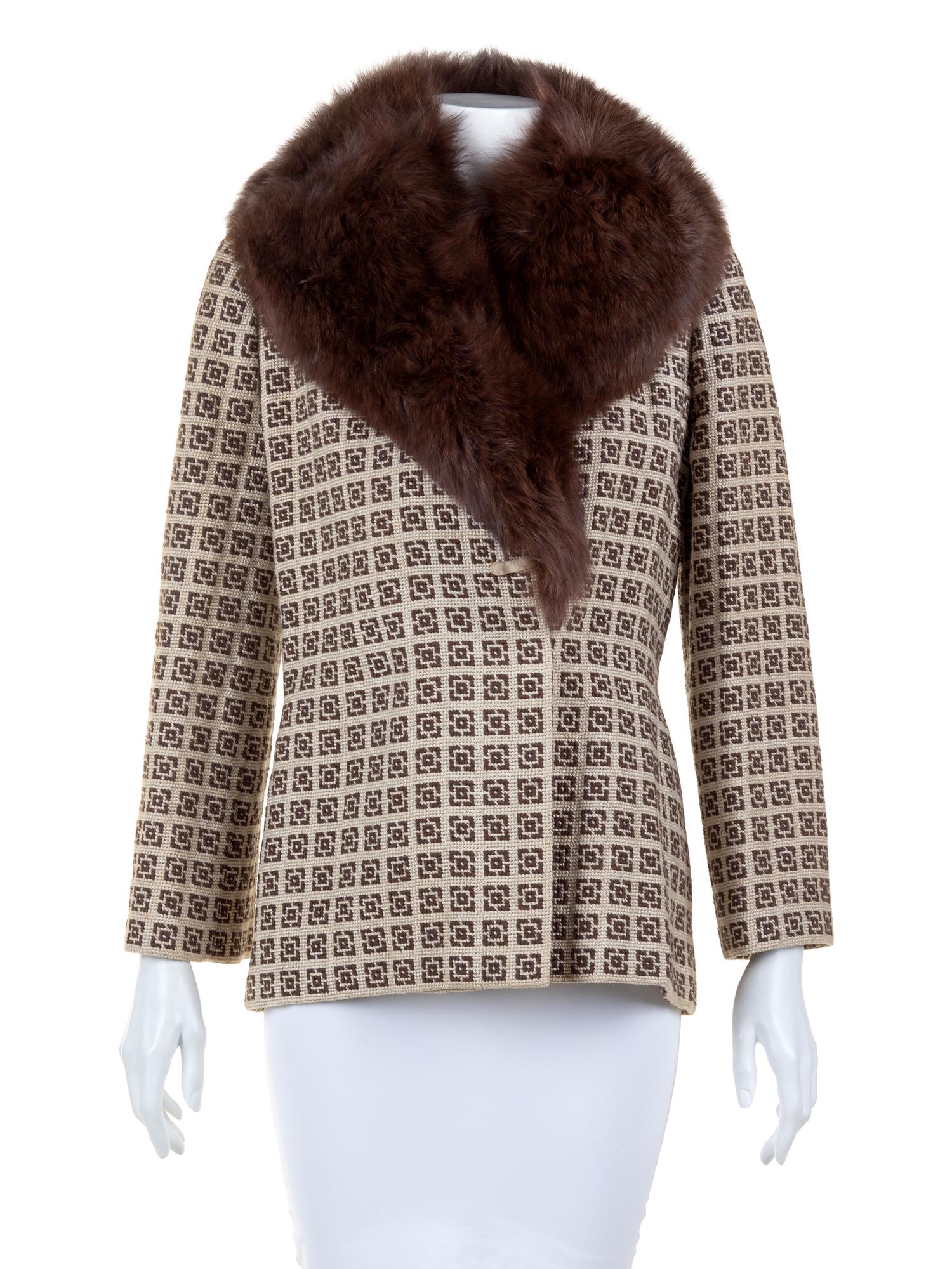 Tiziani Jacket with Fur Trim, 1970's